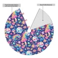 thumbnail image 2 of Lsque mushroom Skull rainbow color Print Christmas Tree Skirt, Tree Skirt with Ties or Velcro, Perfect for Holiday Decorations, Halloween, and New Year-36", 2 of 7