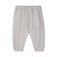 thumbnail image 2 of Kinrui Girls Line Harem Pants Summer Anti-Mosquito Jogger Drawstring Lightweight Crop Bloomers Size 1-10 Gray 110, 2 of 3