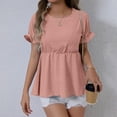 thumbnail image 2 of Cilsoka Shirts for Women Graphic Tees Funny Fashion Tops for Women Dressy Summer Tunics for Women 2025 Cotton Plus Size Blouses for Women Dressy Casual My Orders Placed, 2 of 6