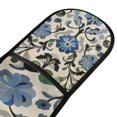 thumbnail image 4 of Yayeee Double Oven Mitt Kitchen Heat Resistant Baking 35" x7" Quilted Glove, Blue Floral, 4 of 6