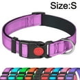 thumbnail image 2 of Collar de perro reflectante con hebilla de bloqueo de seguridad, collares de nailon ajustables para mascotas para cachorros, 2 of 5