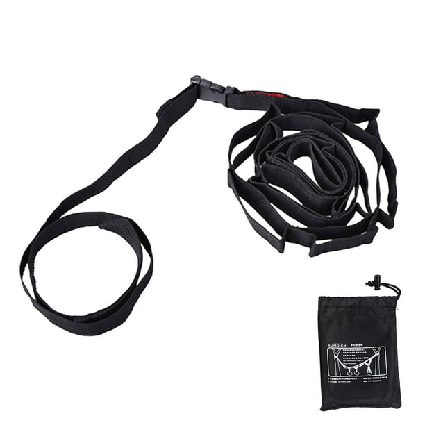Camping Correa de almacenamiento para camping, cuerda para colgar, colgador de cordón (1,8 m, negro)