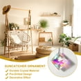 thumbnail image 3 of Uxcell 50x50mm Adorno Captador de Sol, Cristales Facetados Colgantes Cuadrados de Vidrio para Captadores de Luz Solar con Cuerda para Decoración de Ventanas y Candelabros, Claro AB, 3 of 5