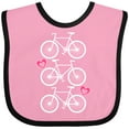 thumbnail image 3 of Inktastic Biking Bicycle Silhouette Girls Baby Bib, 3 of 4