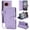 Purple, variant on CaseArtistry New Phone Case for Google Pixel 10A Crossbody Premium Leather Flip Kickstand Zipper Card Slot Wallet Cover With Strap+Lanyard,Black