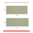 thumbnail image 6 of Sage Green Yoga Towel for Hot Yoga Non Slip, Farmhouse Sage Green Decor Yoga Mat Towel Absorbent Yoga Sweat Towels Microfiber Hot Yoga Blanket for Bikram Pilates 26"x70", 6 of 7