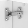 thumbnail image 3 of Pemberly Row Armoire de Rangement Haute avec Portes et Tablettes en Blanc - Bois, 3 of 10