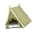 thumbnail image 3 of Multifunctional Pet Cat Dog House, Detachable And Washable, Ventilation Design, Easy To Clean, Wood And Cloth, Fashionable Appearance, For Home Use, 3 of 8