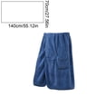 thumbnail image 3 of Toalla de Baño de Terciopelo para Adultos: Pareo Suave y Absorbente para Hombres, Toalla de Ducha con Bolsillos Laterales para El Teléfono y Las Llaves, de Secado Rápido para La Playa y El Spa., 3 of 6