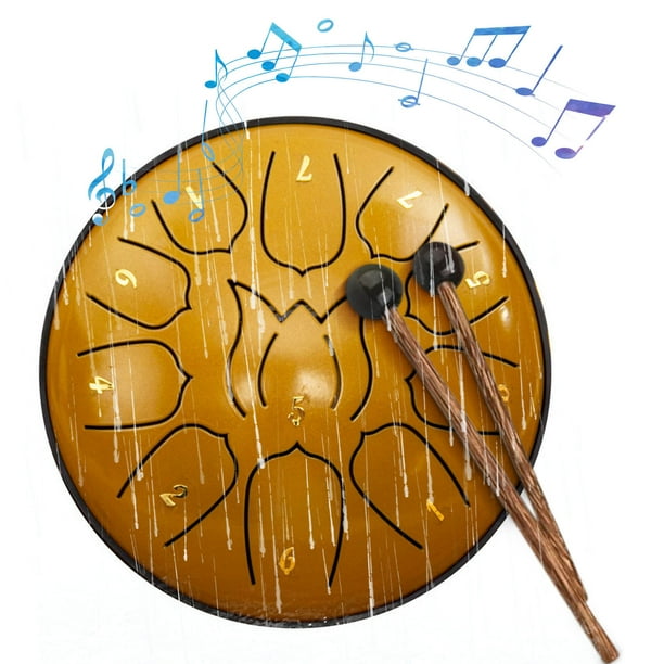 6-inch 11 Tone Children's Hand Drum Forget Worry Drum Adult Hand Disc Drum