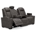 thumbnail image 4 of Bowery Hill Faux Leather Power Reclining Sofa in Charcoal Gray, 4 of 7