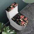 thumbnail image 2 of Renewold Reusable Toilet Lid Dust Covers Set of 2 Aesthetic Mushroom Leaves Toilet Lid Cover Tank Lid Covers with Elastic Bottom Keep Bathroon Home Clean, 2 of 6