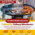thumbnail image 5 of Paella Burner and Stand Set 16 Servings, 22 Inch Paella Pan, Dual Propane Outdoor Stove with Stand & Regulator, Portable Gas Cooker for Camping Crawfish Boil Cooking Outdoor, Paellera Propano, 5 of 7