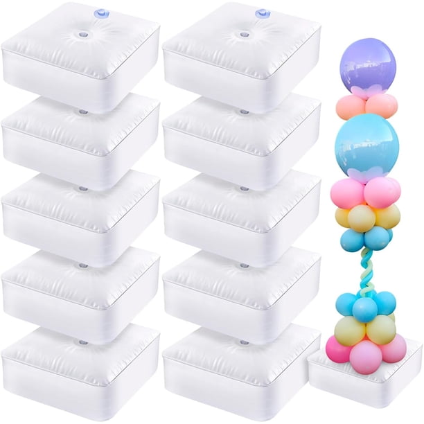 Base de soporte de arco de globo, bolsa de agua pesada para soporte de columna de globos y juego de arco de globo, 10 piezas de base relleno de agua para fiesta, boda, graduación, decoración de