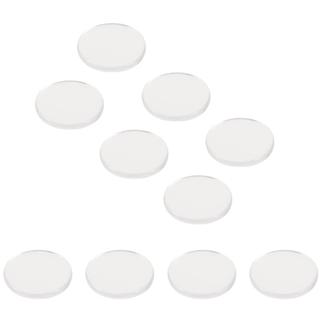 OFFIGAM 10 Pcs Coussinets de Cils en Silicone de Qualité Supérieure Transparents Palettes Rondes pour Extensions de Cils