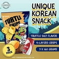 thumbnail image 2 of K-Munchies Orion Turtle Chips – Large 3 x 160-gram Truffle Flavor Korean Big Bag, Party Size Tasty, Crispy Corn Snacks - Bite-Sized, On-The-Go Snack for Family, 160.0 grams, 2 of 3