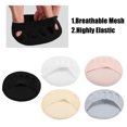 thumbnail image 3 of 10 Pairs Soft Fabric Breathable Five Toes Forefoot Pads 5 Colors Black White Pink Gray Beige for Women, 3 of 6