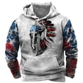 thumbnail image 3 of Sudadera con capucha con estampado 3D de tribu india para hombre, suéteres con gráficos étnicos retro, sudaderas casuales unisex de gran tamaño, sudaderas de manga larga, 3 of 5