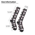 thumbnail image 5 of Daiia Sports Socks Cute Poodle Dog Printed Novelty Crew Socks for Men Women Knee High Socks Cotton Socks Soft & Breathable Support Unisex Socks, 5 of 9