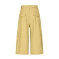 thumbnail image 4 of Up to 65% Off! Fmbrln Womens Summer Multipockets Cargo Capri Pants Fashion Casual Loose Solid Color Wide Leg Pants Lounge Travel Straight Leg Pants, 4 of 5