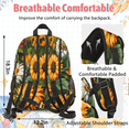 thumbnail image 4 of Herdesigns Sunflowers Flowers Summer Large Backpack Set with Lunch Box Lightweight Water Resistant Travel Laptop Backpacks Casual Daypacks for Women Men, 4 of 8