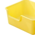 thumbnail image 6 of Cat Open Top Cat Litter Tray Pet Bedpan Portable Heighten Semi Enclosed Pet Litter Pan for Small Medium Large Cats Yellow, 6 of 7