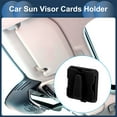thumbnail image 2 of Car Card Holder, Car Sun Visor Storage Holder, Auto Sun Visor Glasses Ticket Clip Organizer, Black ABS Cards Holder Car Visor Card for Car SUV Truck, 2 of 7