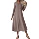 thumbnail image 2 of mfyjkho Vestidos casuales para mujer, Vestido casual de manga corta con cuello en V para mujer Vestidos de fiesta para mujer xxl, 2 of 9