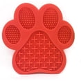 thumbnail image 1 of Tapis de Lechage Chien Tapis à Lécher pour Chien Coussin à Lécher pour Chien avec Ventouse en Bas, Bol Anti-étranglement pour Animaux de Compagnie, Bol pour Chat en Silicone Anti-Rotation Rouge, 1 of 5