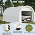 thumbnail image 4 of Outsunny Storage Tent 10’ x 16’ x 0’ White Carport, 4 of 9