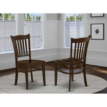 Set of 2 Chairs GRC-MAH-W Groton Dining Chair With Wood Seat In Mahogany Finish