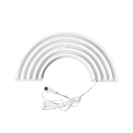 

Tfalo Night Light Usb Type Rainbow Backplane Neon Modeling Light Home Decoration Color Night Light Rainbow Light Strip