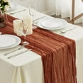 thumbnail image 6 of Dmlowu Table Runner Exquisite Gauze Table Runner Lightweight Durables Table Decor for Kitchen Wedding Home, 35x158 Inch Table Runner for Party, 6 of 9