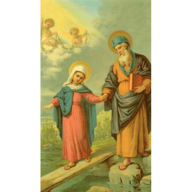Novena to St. Joachim holy card laminated Pack of 25