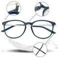 thumbnail image 3 of LifeArt Blue Light Blocking Glasses, Anti Eyestrain, Computer Reading Glasses, Gaming Glasses, TV Glasses for Women Men, Anti Glare (Navy, +1.00 Magnification), 3 of 9