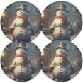 thumbnail image 2 of GZHJMY Cute Christmas Snowman Placemats Set of 1 Non-Slip Heat Resistant Dining Table Place Mats Washable Kitchen PVC Weave Table Mats Table Mat, 2 of 7