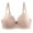 Khaki, variant on Women's Sexy Lace Front Button Bra, Adjustable Straps, Large Size, Underwire, Shaping Cup, Breathable, for All Seasons