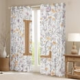thumbnail image 2 of Homewish Monogrammed L Theme Black Out Curtains,Rustic Flower Floral Curtains Pack of 2 (42x63 Each),Cartoon Daisy Bedroom Curtains For Girl Teens,Ultra Soft Bedroom Decor, 2 of 6