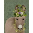 thumbnail image 2 of Fab Funky 12x14 White Modern Wood Framed Museum Art Print Titled - Donkey Bohemian 2, 2 of 4