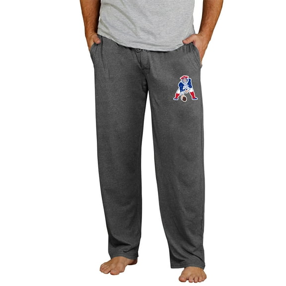 Men's Concepts Sport Charcoal New England Patriots Retro Quest Knit Pants