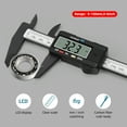 thumbnail image 2 of Meterk 0-6 Inch/ 150Mm Electronic Digital Vernier Caliper Carbon Fiber Reinforced High Slide Caliper Lcd Display Measuring Tool (Inch/ Metric), 2 of 7