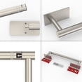 thumbnail image 5 of RUACQ Paper Towel Holder Under Cabinet, Self-Adhesive or Wall Mounted SUS304 Stainless Steel for Kitchen Bathroom, Silver, 5 of 6