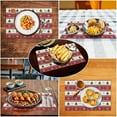 thumbnail image 5 of Christmas Placemats Set of 4, 12x18 Inch Red Winter Xmas Pine Tree Gift Snowflakes Farmhouse Seasonal Heat Resistant Table Mats for Dining Kitchen Birthday Party Holiday Decor, 5 of 6