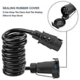 thumbnail image 4 of 3M 7-Pin Coiled Trailer Extension Cable with Plug Socket Connector for Caravan 7 Core Electrical Wiring, 4 of 5