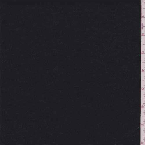 black ponte knit fabric