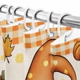 thumbnail image 6 of Shower Curtain 72"W x 72"L Thanksgiving Gnome Pumpkin Maple Leaves Fabric Shower Curtains Set with Hooks Water Repellent Bathroom Curtains Machine Washable Bathroom Accessories, 6 of 6