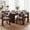 Lucena Oak/Grey, variant on COLAMY 5-Piece Modern Dining Room Set, 63" Rectangular Kitchen Table with 4 Upholstered Dining Chairs, Heavy-Duty Ribbed Base Wood Dining Set - Lucena Oak/Brown