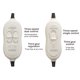 thumbnail image 4 of Manta de calefacción eléctrica con enchufe europeo de 220V, termostato automático, calentador doble para el cuerpo, colchón de cama, calentador eléctrico de alfombras, 4 of 4