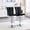 Black, variant on Alvantor Set of 2 White Crocodile Faux Leather Lift Bar Chairs with Crystal Accents