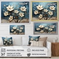 thumbnail image 4 of Designart "Orchid Garden Blue and White Tree V" Floral Framed Wall Art Decor - Modern Farmhouse Gold Abstract Floral Hallway Framed Wall Art Decor, 4 of 6